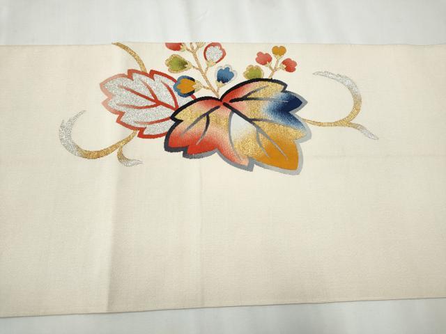 平和屋着物●爪掻き本綴れ　八寸名古屋帯　桐唐草文　金銀糸　正絹　逸品　CABB0630hy