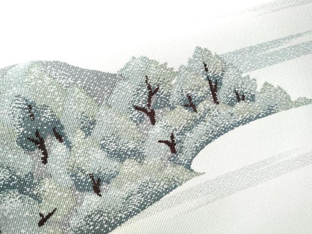 平和屋着物○名門 浅田綴 八寸名古屋帯 春苑 品質保証付き