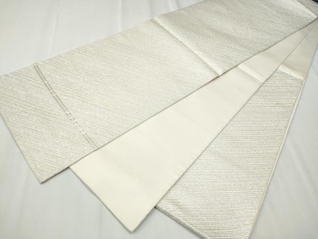 平和屋着物○西陣 川島織物 六通柄 本袋帯 紗線文 金