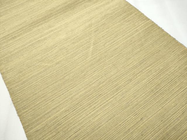 平和屋着物▽スリーシーズン 春夏秋 両面 太鼓柄袋帯 すくい織 よろけ縞 金糸 正絹 逸品 CABB0661hy