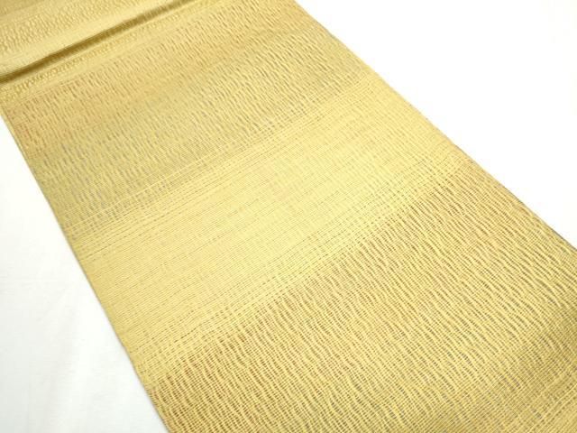 平和屋着物▽スリーシーズン 春夏秋 両面 全通柄袋帯 櫛織 霞文 金糸 正絹 逸品 CABB0702hy