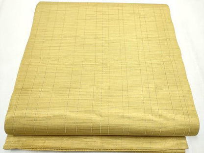 平和屋着物▽スリーシーズン 春夏秋 両面 全通柄袋帯 櫛織 霞文 金糸 正絹 逸品 CABB0702hy