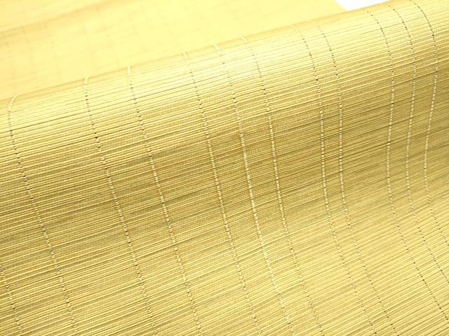 平和屋着物▽スリーシーズン 春夏秋 両面 全通柄袋帯 櫛織 霞文 金糸 正絹 逸品 CABB0702hy