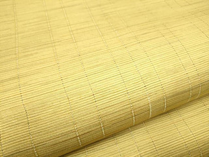 平和屋着物▽スリーシーズン 春夏秋 両面 全通柄袋帯 櫛織 霞文 金糸 正絹 逸品 CABB0702hy