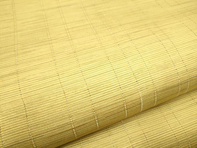 平和屋着物▽スリーシーズン 春夏秋 両面 全通柄袋帯 櫛織 霞文 金糸 正絹 逸品 CABB0702hy