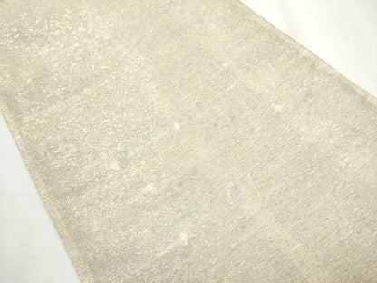 平和屋着物▽スリーシーズン 春夏秋 両面 太鼓柄袋帯 霞文 金糸 正絹 逸品 CABB0703hy