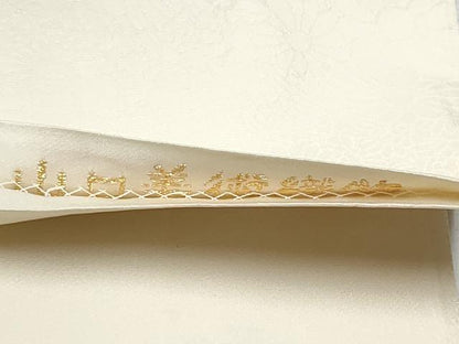 平和屋着物●山口美術織物　皇室　伊勢神宮御用　西陣織　六通柄袋帯　唐織　菊池有職丸文　金銀糸　正絹　逸品　CABB0756hy
