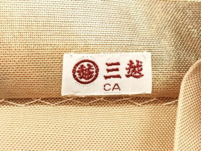 平和屋着物◎六通柄袋帯 抽象花文 金糸 引箔 三越扱い 正絹 逸品 CABB1016nb
