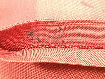 平和屋着物◎六通柄 本袋帯 草花文 正絹 逸品 CABB1020nb