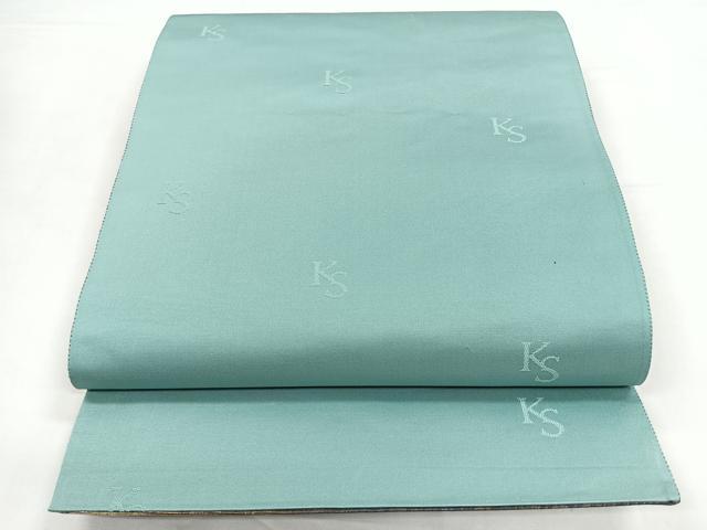 平和屋着物◎両面　六通柄袋帯　流水文　引箔　正絹　逸品　CABB1149nb