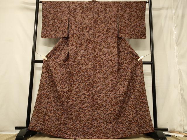 平和屋着物■小紋　吉祥芝草文　洗える着物　CABB1208in
