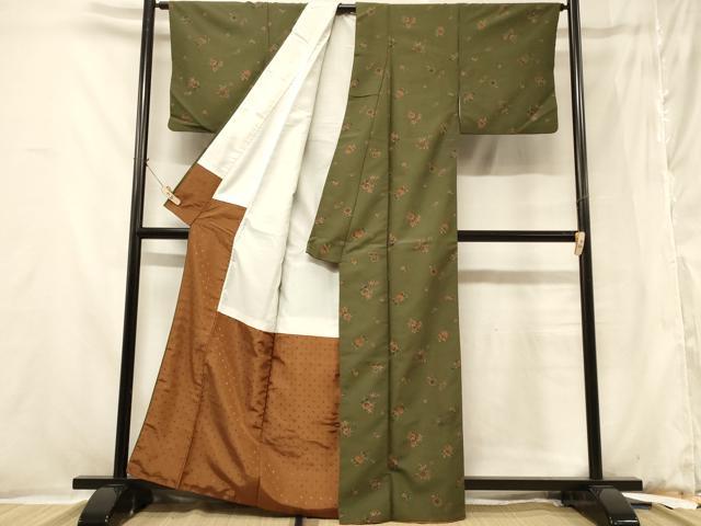 平和屋着物■小紋　更紗花文　洗える着物　CABB1211in
