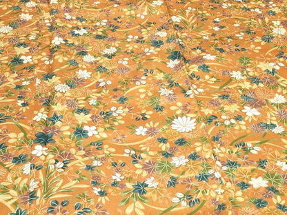 平和屋着物■上質な小紋　草花文　正絹　逸品　未使用　CABB1287in