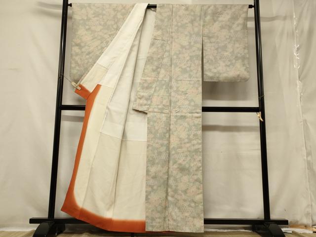 平和屋着物■上質な紬 亀甲草花文 正絹 逸品 CABB1290in