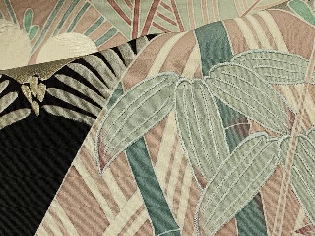 平和屋着物■豪華黒留袖 刺繍 松葉青海波 松竹梅 金銀彩 正絹 逸品 CABB1312in
