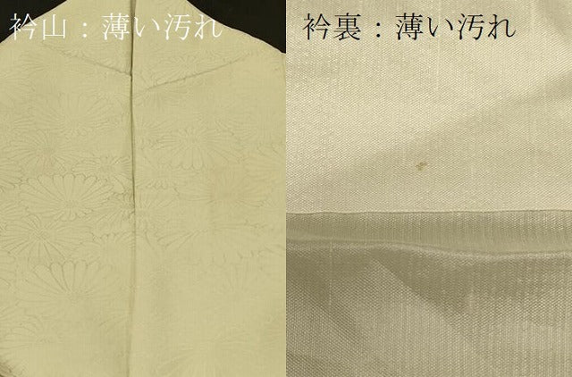平和屋着物□上質な色無地 菊地紋 蒸栗色 正絹 逸品 CABB1334in
