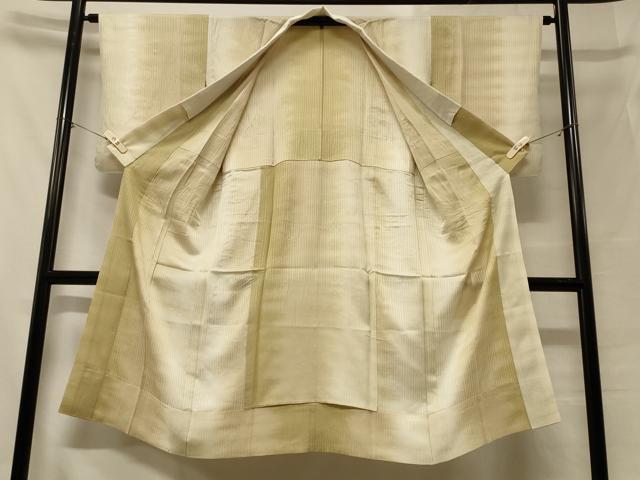 平和屋着物●長襦袢　無双仕立て　麻の葉地紋　暈し染め　正絹　逸品　CABA8350ut 平和屋着物□長襦袢 無双仕立て 縞地紋 霞文 暈し染め 正絹 逸品