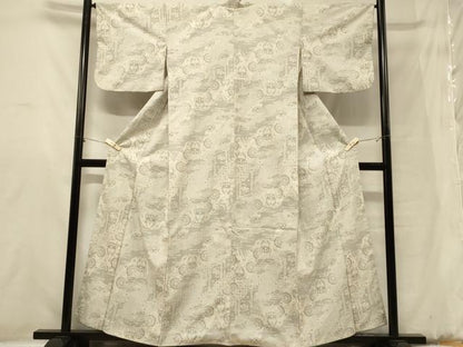 平和屋着物■上質な紬 道長鳳凰花文 正絹 逸品 CABB1415in