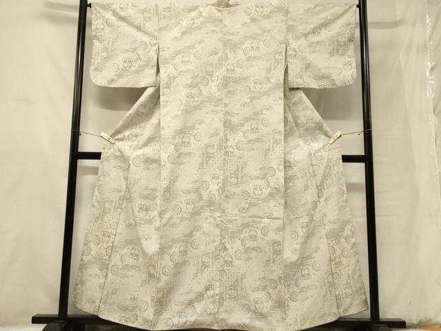 平和屋着物■上質な紬 道長鳳凰花文 正絹 逸品 CABB1415in