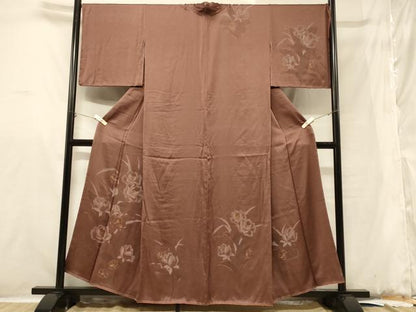 平和屋着物■訪問着　草花文　牡丹　金彩　正絹　逸品　CABB1419in