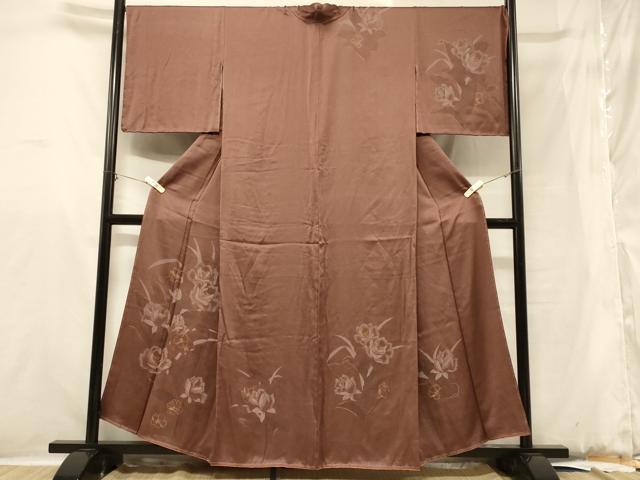 平和屋着物■訪問着　草花文　牡丹　金彩　正絹　逸品　CABB1419in