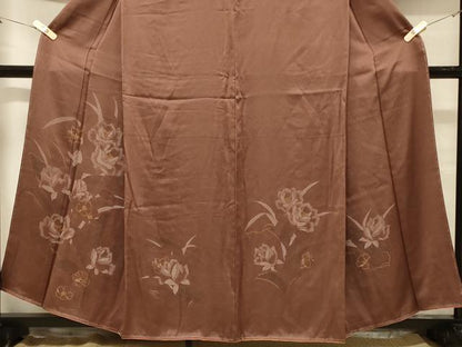 平和屋着物■訪問着　草花文　牡丹　金彩　正絹　逸品　CABB1419in