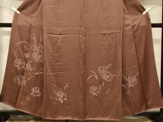 平和屋着物■訪問着　草花文　牡丹　金彩　正絹　逸品　CABB1419in