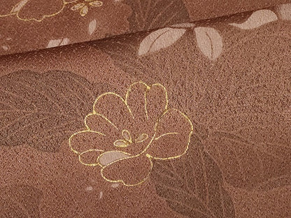 平和屋着物■訪問着　草花文　牡丹　金彩　正絹　逸品　CABB1419in