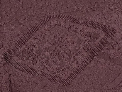 平和屋着物■道行コート　花菱地紋　似せ紫色　正絹　逸品　CABB1505in