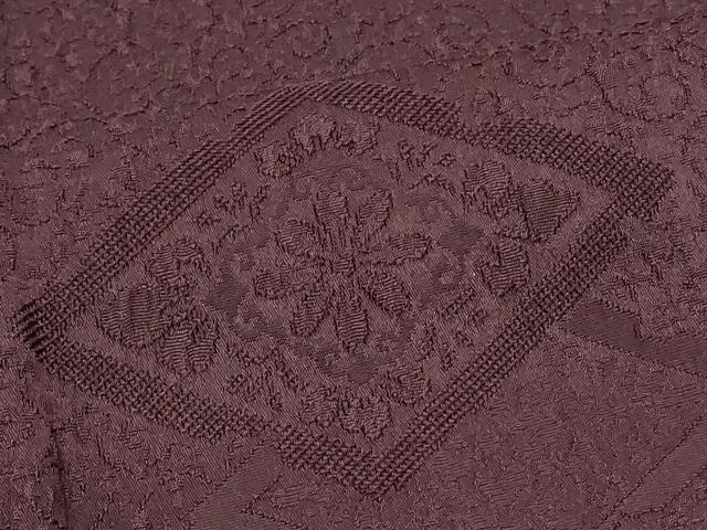 平和屋着物■道行コート　花菱地紋　似せ紫色　正絹　逸品　CABB1505in