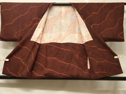 平和屋着物■道行コート 絞り 幾何学文様 正絹 逸品 CABB1531in
