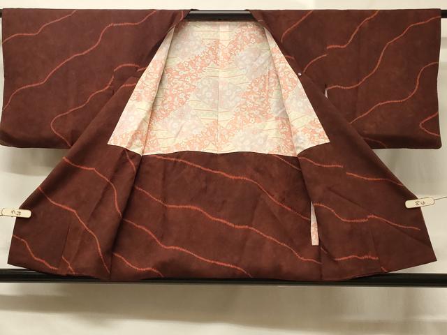 平和屋着物■道行コート 絞り 幾何学文様 正絹 逸品 CABB1531in