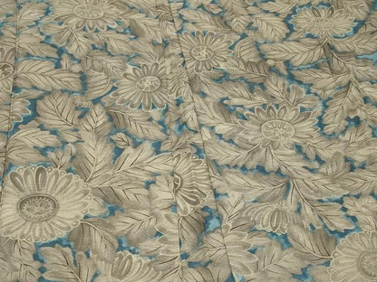 平和屋着物＃羽織　草花文　暈し染め　正絹　逸品　CABB1558in
