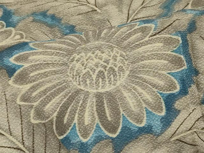 平和屋着物＃羽織　草花文　暈し染め　正絹　逸品　CABB1558in