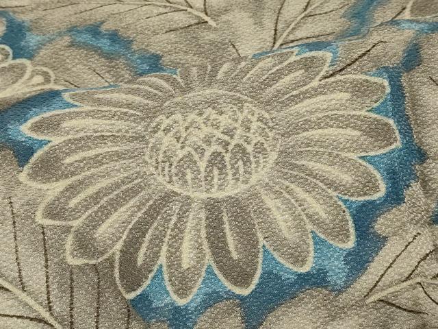 平和屋着物＃羽織　草花文　暈し染め　正絹　逸品　CABB1558in