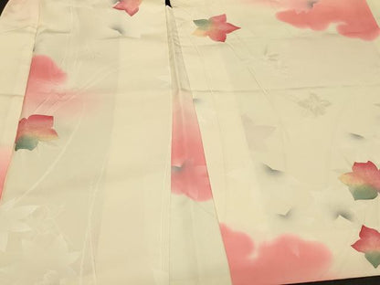 平和屋着物＃羽織　地紋起こし　楓　暈し染め　正絹　逸品　CABB1584in