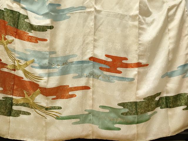 平和屋着物□訪問着 刺繍 鳳凰エ霞吉祥花文 金彩 正絹 逸品
