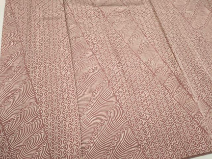 平和屋着物■上質な小紋　吉祥文　正絹　逸品　CABB1700ou