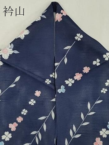 平和屋着物＊夏物　小紋　絽　草花文　洗える着物　CABB1707ou 平和屋着物＊夏物 小紋 絽 斜線草花文 洗える着物 CABB1713ou