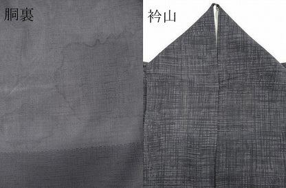平和屋着物＊夏物 訪問着 絽 刺繍 草花文 金糸 正絹 逸品 CABB1714ou