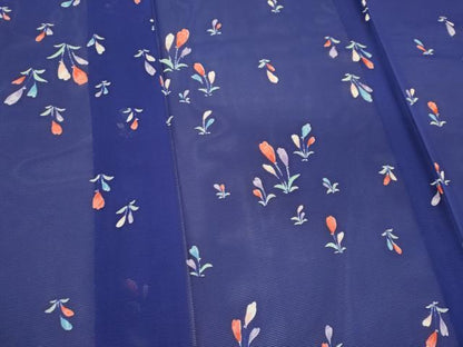 平和屋着物＊夏物 小紋 絽 草花文 正絹 逸品 未使用 CABB1718ou
