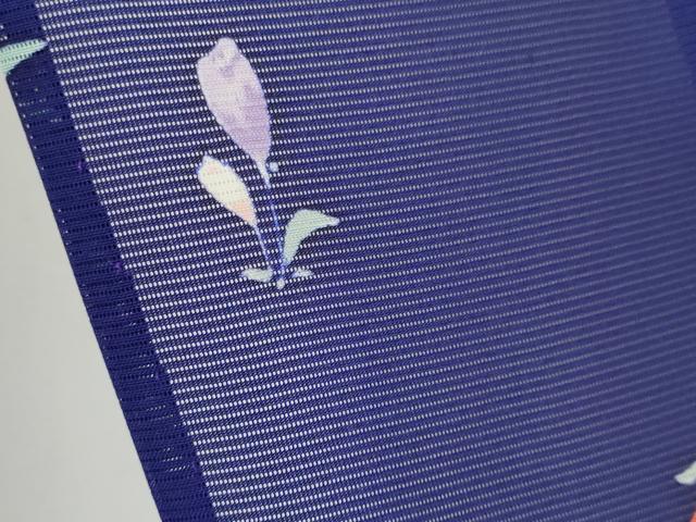 平和屋着物＊夏物 小紋 絽 草花文 正絹 逸品 未使用 CABB1718ou