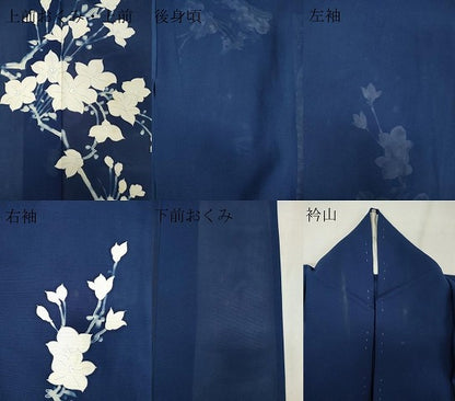 平和屋着物＊夏物 訪問着 絽 枝花文 正絹 逸品 CABB1717ou