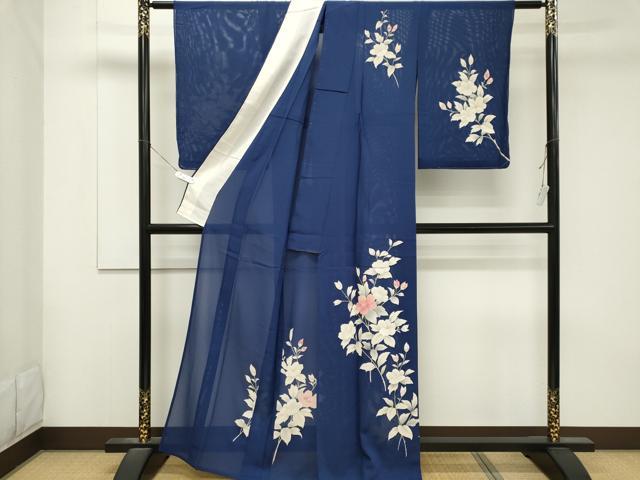 平和屋着物＊夏物 訪問着 絽 枝花文 正絹 逸品 未使用 CABB1719ou