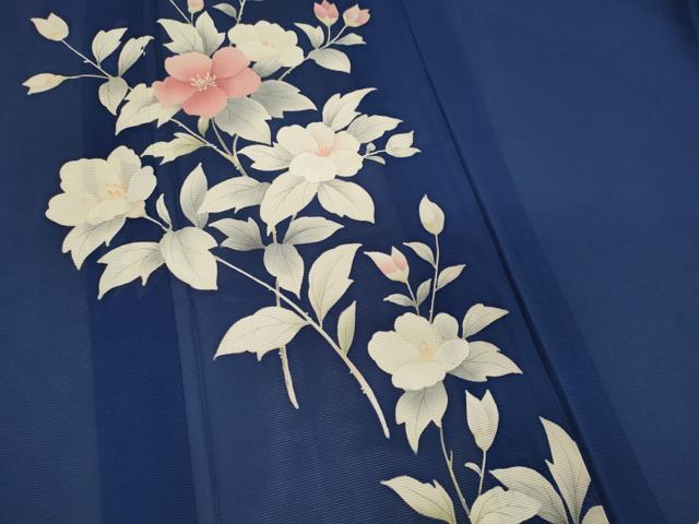 平和屋着物＊夏物 訪問着 絽 枝花文 正絹 逸品 未使用 CABB1719ou