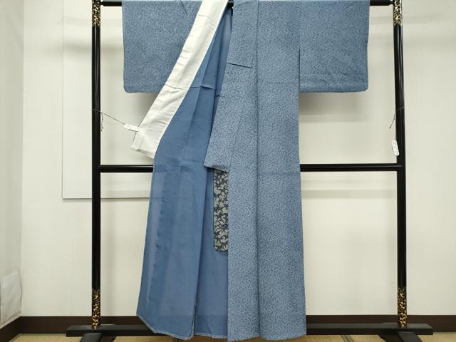 平和屋着物＊夏物　小紋　絽　枝葉尽くし　正絹　逸品　CABB1725ou 平和屋着物＊夏物 小紋 絽 枝葉尽くし 正絹 逸品 CABB1725ou