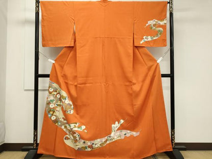 平和屋着物■訪問着　吉祥花文　金彩　正絹　逸品　CABB1760ou