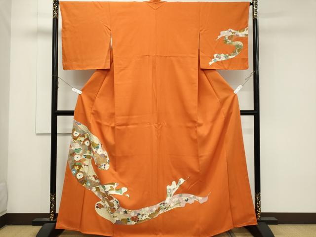 平和屋着物■訪問着　吉祥花文　金彩　正絹　逸品　CABB1760ou