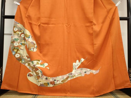 平和屋着物■訪問着　吉祥花文　金彩　正絹　逸品　CABB1760ou