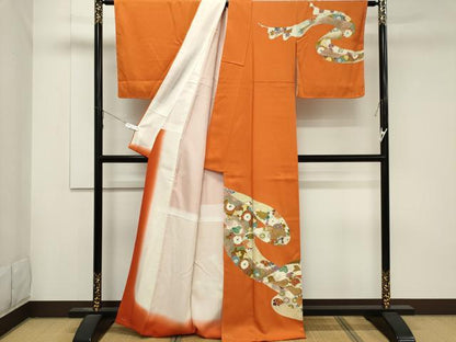 平和屋着物■訪問着　吉祥花文　金彩　正絹　逸品　CABB1760ou